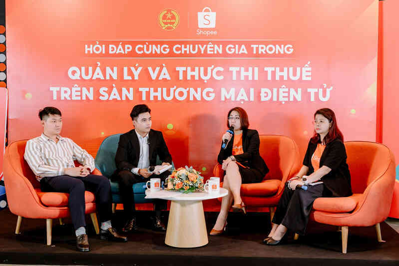 Shopee phối hợp với cơ quan thuế, giải đáp thắc mắc của hàng ngàn nhà bán