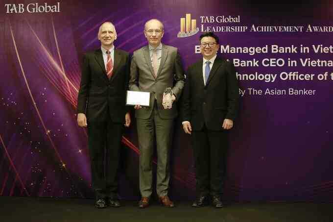Techcombank nhận ba giải thưởng từ The Asian Banker