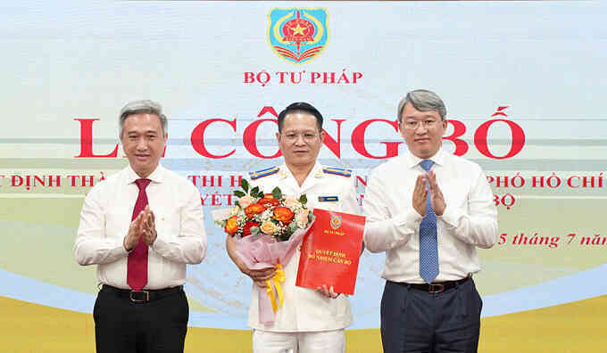 Ông Nguyễn Văn Hòa làm Trưởng Thi hành án dân sự TP HCM sau hợp nhất