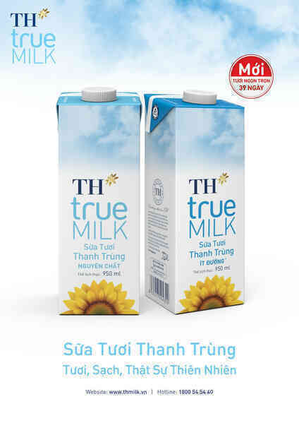 TH true MILK ra mắt sữa thanh trùng mới: tươi, sạch, thật sự thiên nhiên