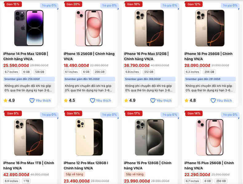 Lý do quan trọng khiến giá iPhone đồng loạt giảm từ 1/7