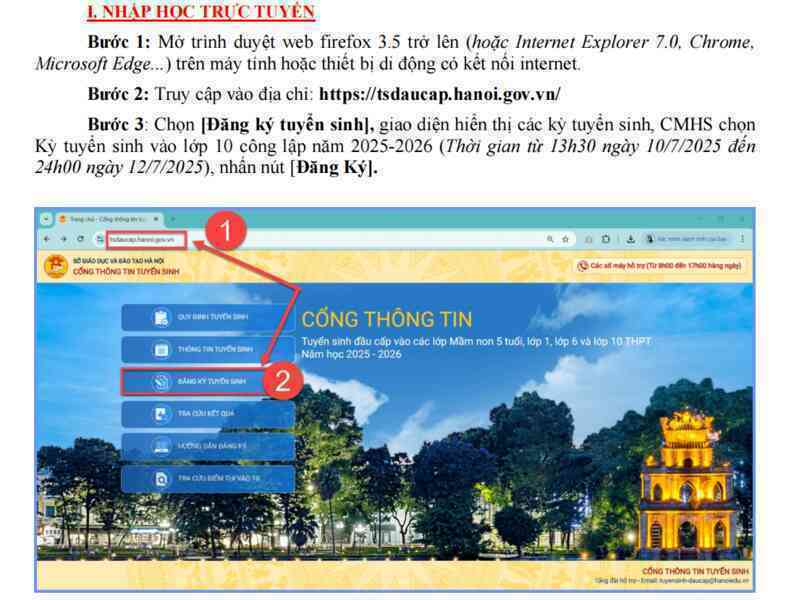 Cách xác nhận nhập học vào lớp 10 ở Hà Nội sau khi trúng tuyển
