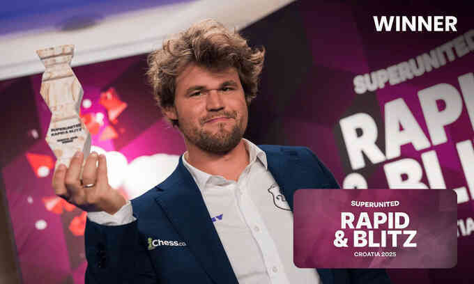 Carlsen vô địch Grand Chess Tour ở Croatia