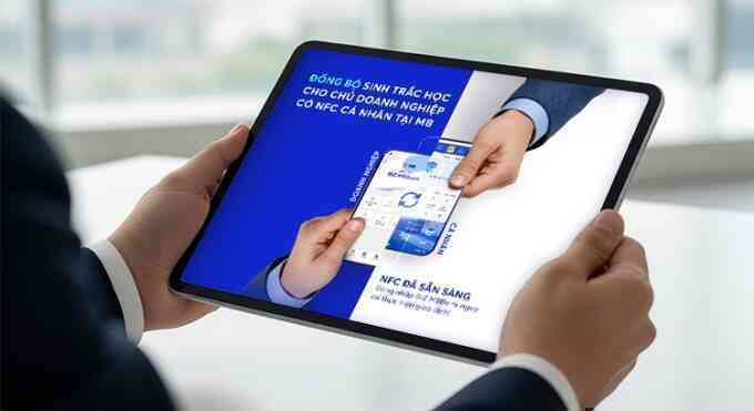 MB đồng bộ sinh trắc học cho chủ doanh nghiệp đã có NFC