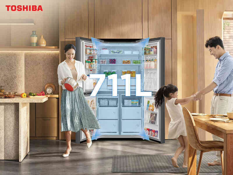 `Siêu` tủ lạnh Toshiba NaturePURE 711L: tối ưu nhu cầu cho gia đình đa thế hệ