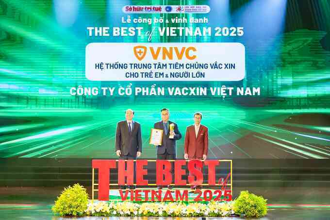 VNVC được vinh danh hai giải thưởng về thương hiệu