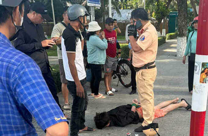 Thanh niên người Nga tấn công CSGT ở Nha Trang