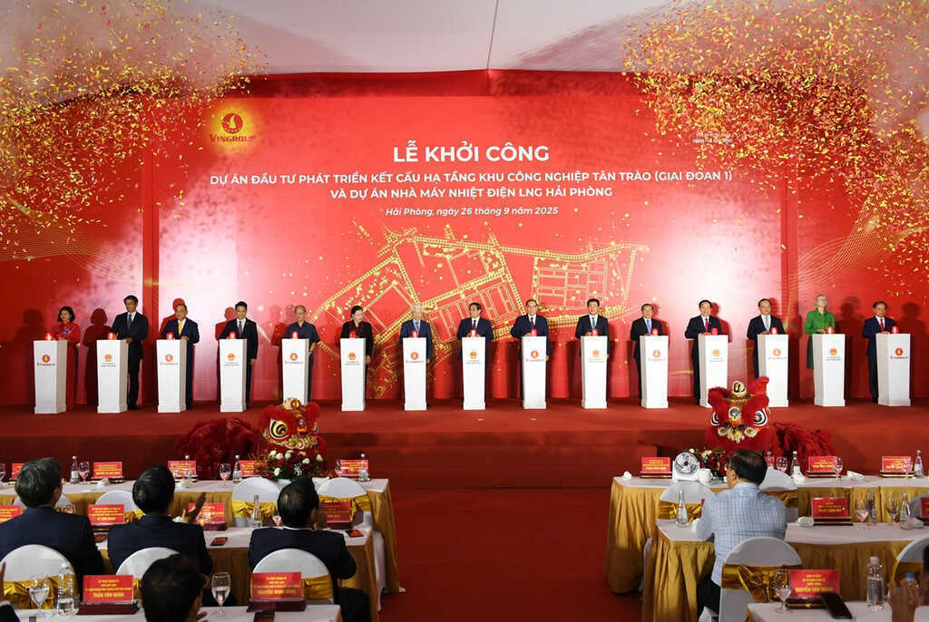 Vingroup khởi công dự án KCN Tân Trào và nhà máy nhiệt điện LNG Hải Phòng