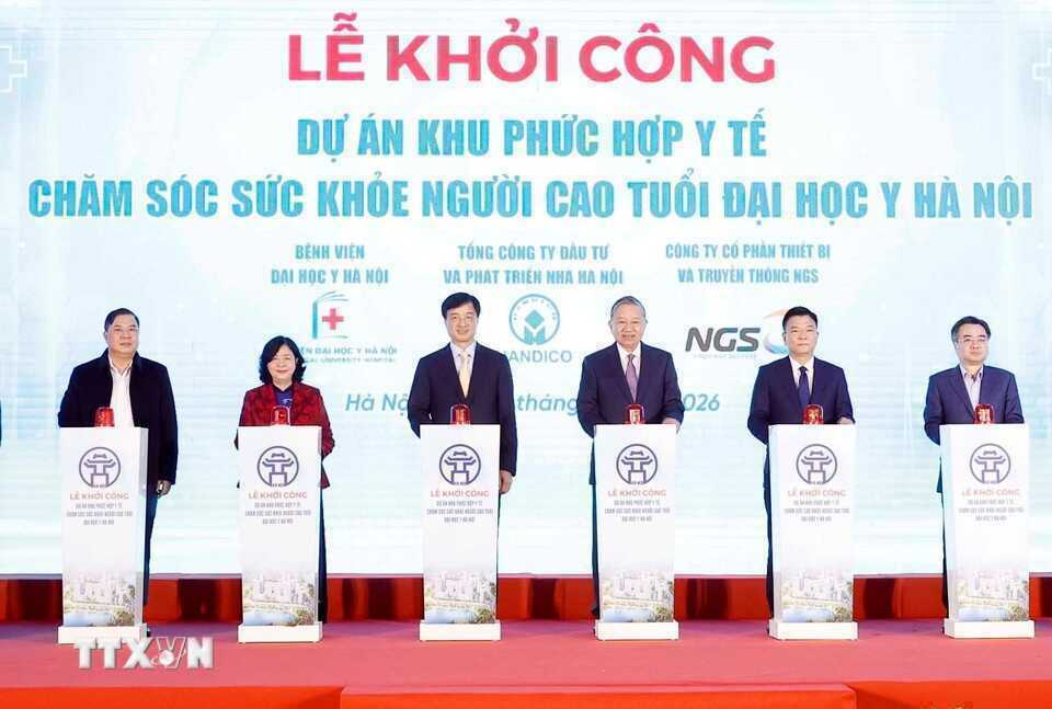Tổng Bí thư dự lễ khởi công Khu phức hợp Y tế 16.000 tỷ đồng ở Hà Nội