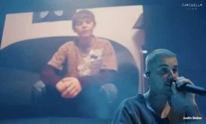 Justin Bieber gây chú ý tại lễ hội âm nhạc Coachella