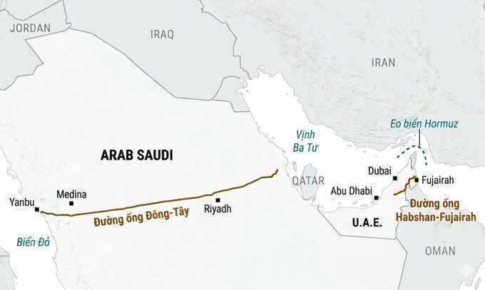 Arab Saudi khôi phục xuất khẩu dầu qua đường ống chủ chốt