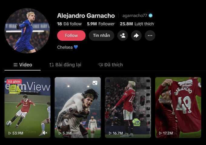 Garnacho nguy cơ bị kỷ luật vì `thả thính` Man Utd