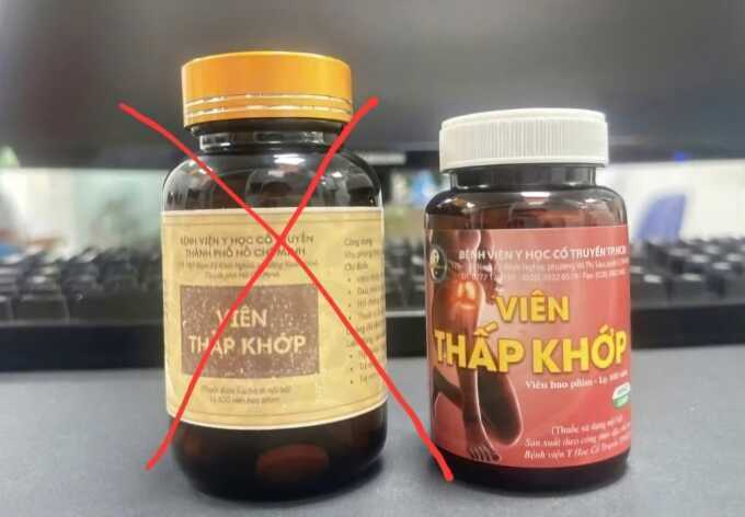 Thuốc bổ, thấp khớp của Bệnh viện Y học cổ truyền TP HCM bị làm giả