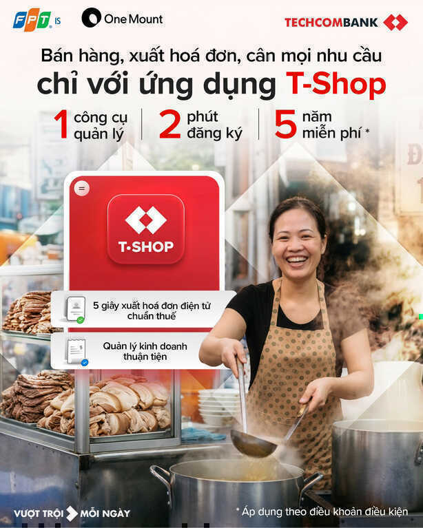 Techcombank ra mắt ứng dụng hỗ trợ hộ kinh doanh quản lý bán hàng