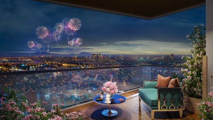 Căn hộ theo mô hình `nhà vườn trên cao` tại Pearl Residence Cửa Lò