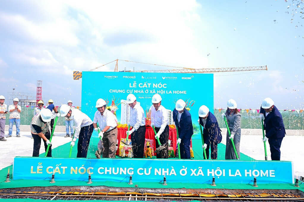 Chung cư nhà ở xã hội tại LA Home vượt tiến độ 3 tháng so với kế hoạch