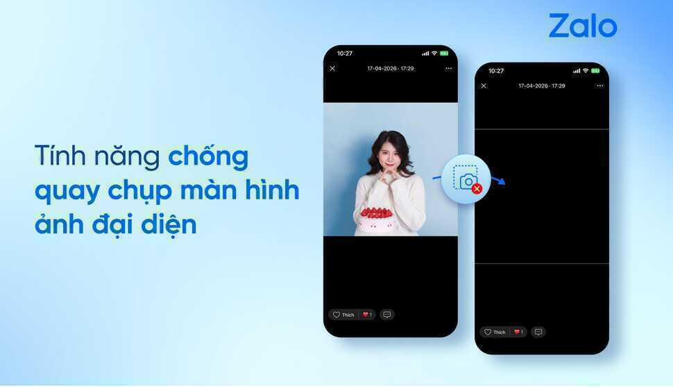 Zalo tăng cường bảo mật người dùng, chống quay chụp màn hình ảnh đại diện