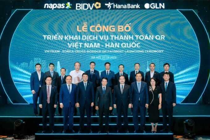 BIDV cùng các đối tác triển khai dịch vụ thanh toán QR Việt - Hàn