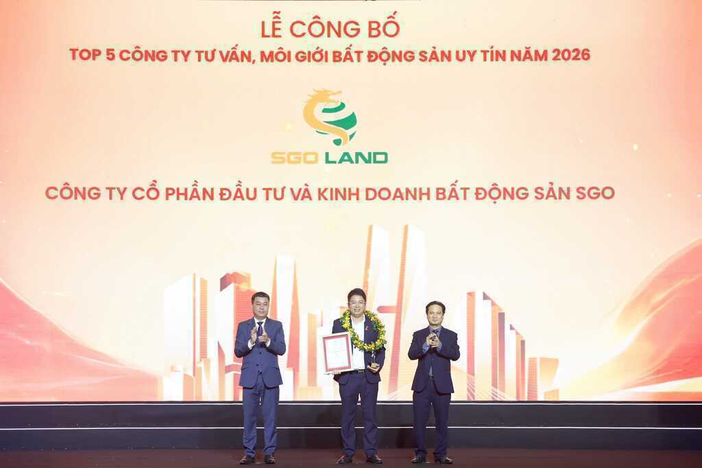 SGO Land vào “Top 5 công ty tư vấn và môi giới bất động sản Việt Nam” năm 2026