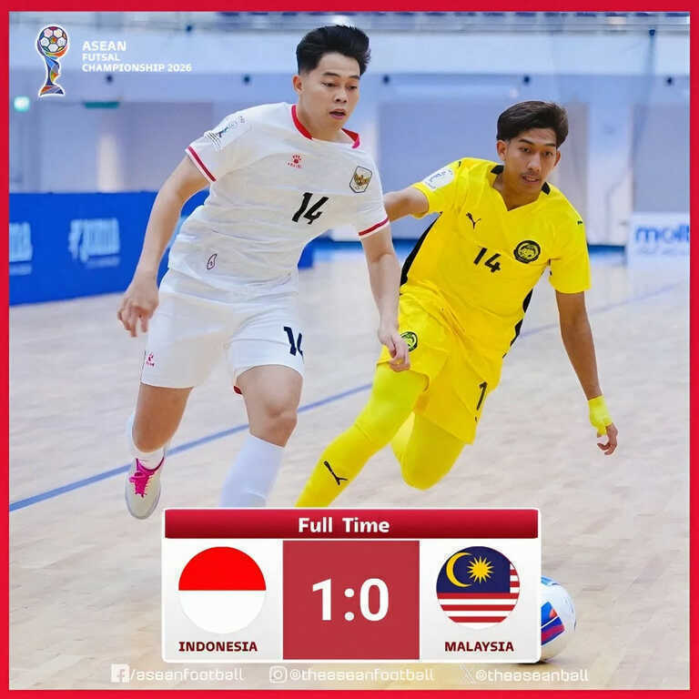 Indonesia loại Malaysia, vào bán kết giải futsal Đông Nam Á