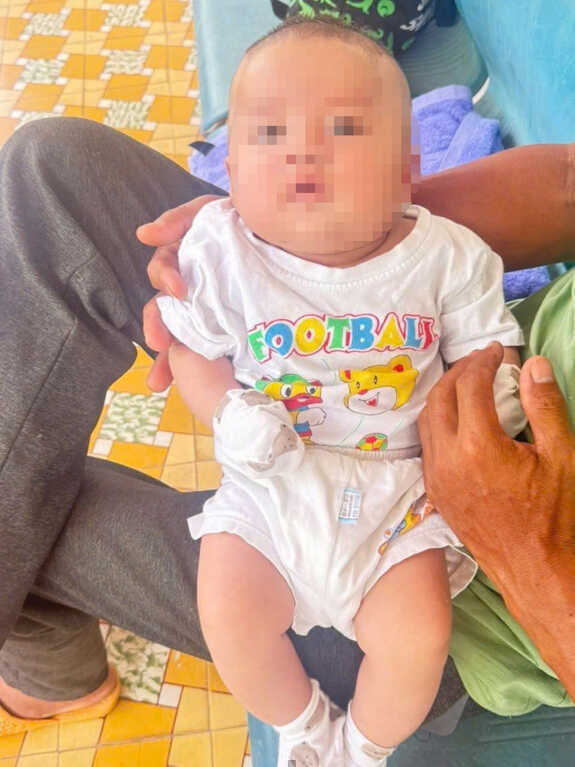 Bé trai 3 tháng tuổi bị bỏ rơi gần cầu Nàng Cô ở Đồng Nai