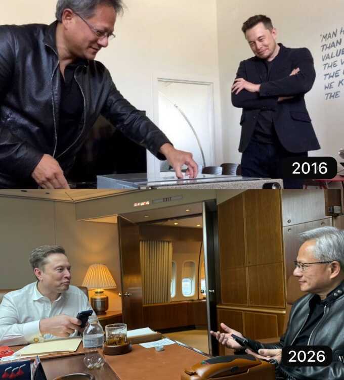 Tình bạn giữa Elon Musk và Jensen Huang