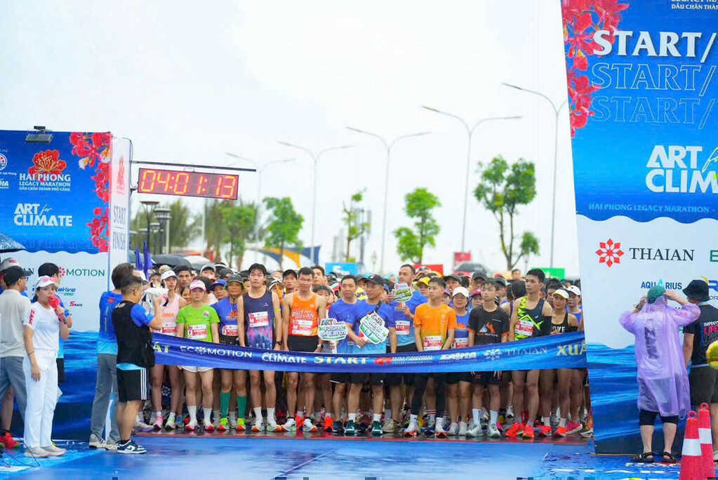 Hồng Lệ vô địch giải marathon ở Hải Phòng