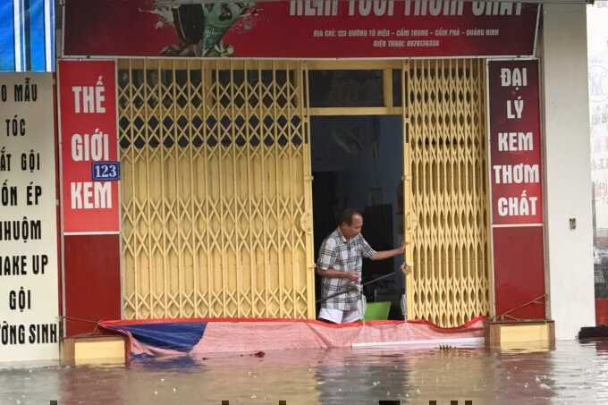 Quảng Ninh mưa lớn gây ngập diện rộng