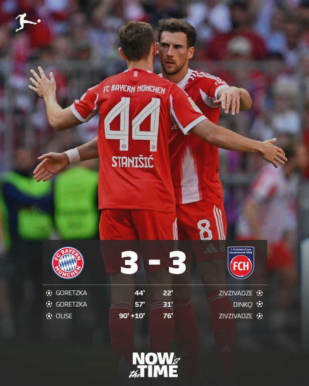 Bayern Munich thoát thua phút 90+10 trước trận tái đấu PSG