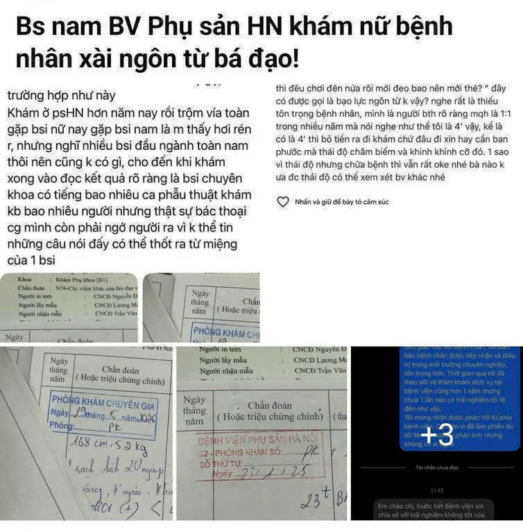 Nam bác sĩ Bệnh viện Phụ sản Hà Nội bị ‘tố’ thiếu tôn trọng bệnh nhân nữ