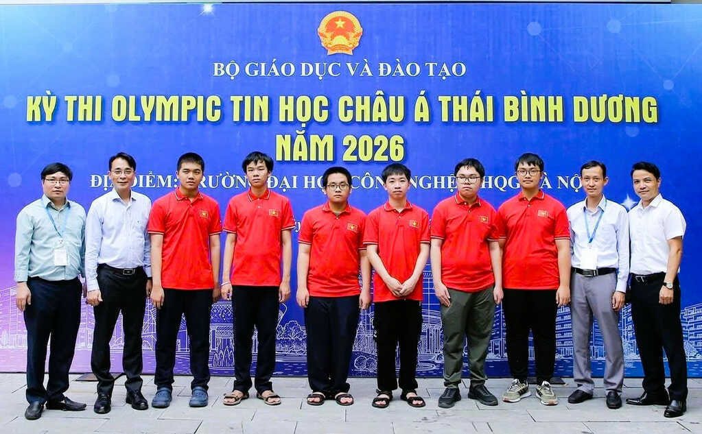 Việt Nam giành 2 Huy chương Vàng, 4 Huy chương Bạc Olympic Tin học Châu Á 2026