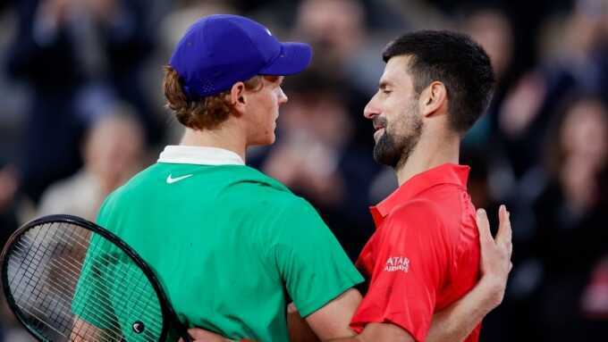 Djokovic khác nhánh Sinner ở Roland Garros