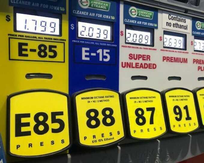 Cách các nước phổ biến xăng E85