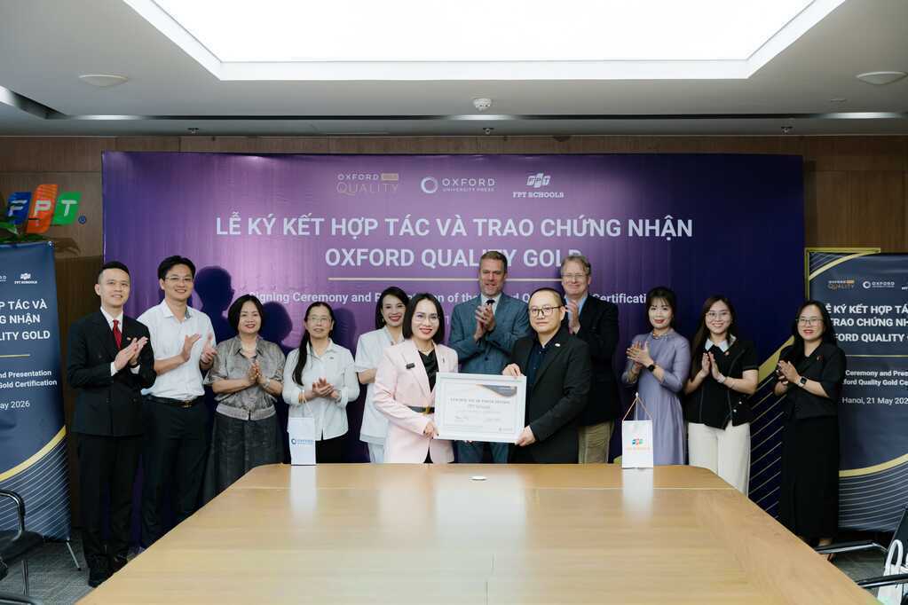 FPT Schools nhận chứng nhận Oxford Quality Gold