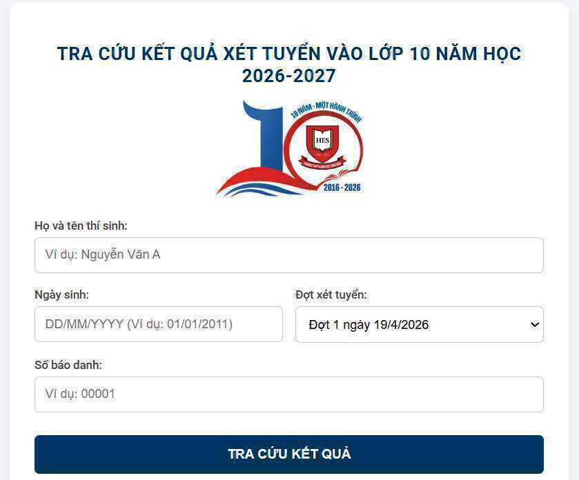 Trường THPT đầu tiên ở Hà Nội công bố điểm thi lớp 10 năm 2026
