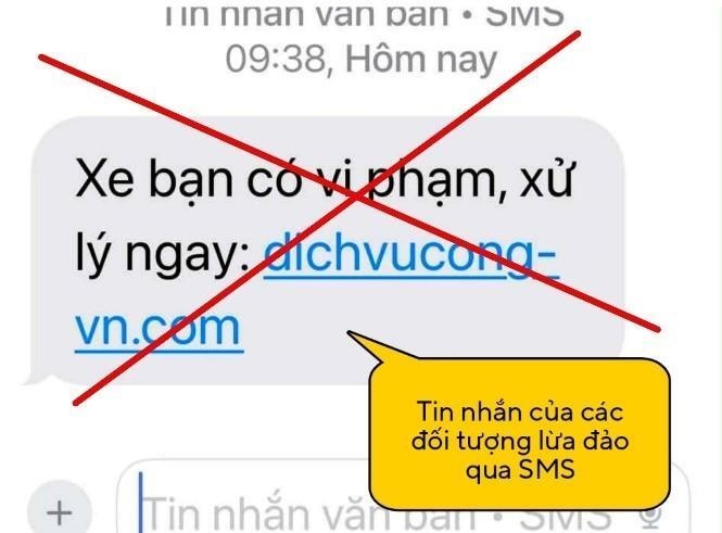 Không có chuyện công an thông báo “phạt nguội” qua tin nhắn