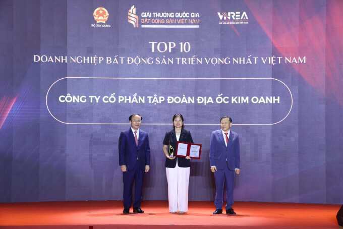 Kim Oanh nhận giải quốc gia bất động sản nhờ đa dạng nguồn cung