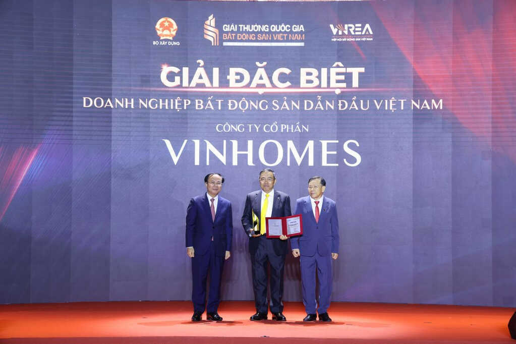 Vinhomes nhận ‘siêu giải thưởng’ - dẫn đầu thị trường bất động sản Việt Nam