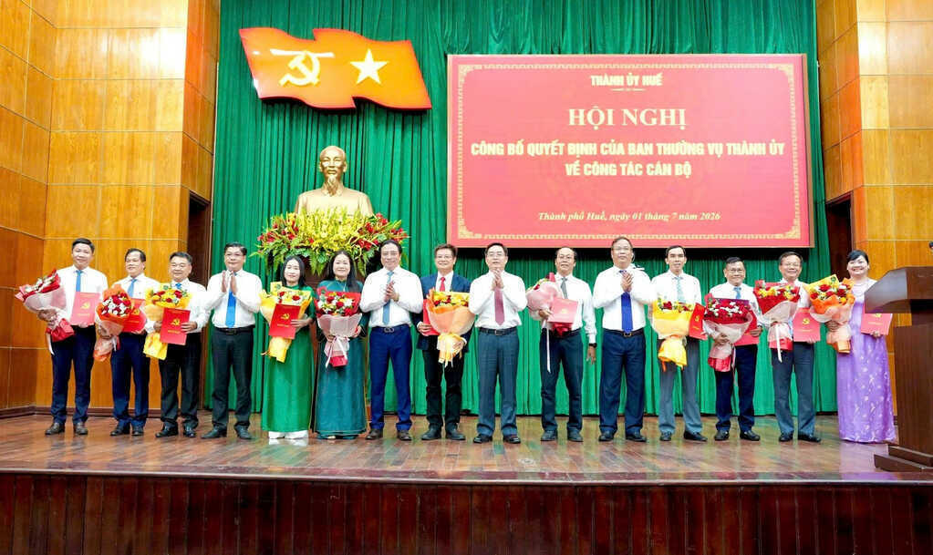 Huế điều động, bổ nhiệm loạt cán bộ
