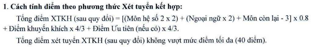 Một trường đại học `trừ 3` trong cách tính quy đổi mức điểm trúng tuyển, vì sao?