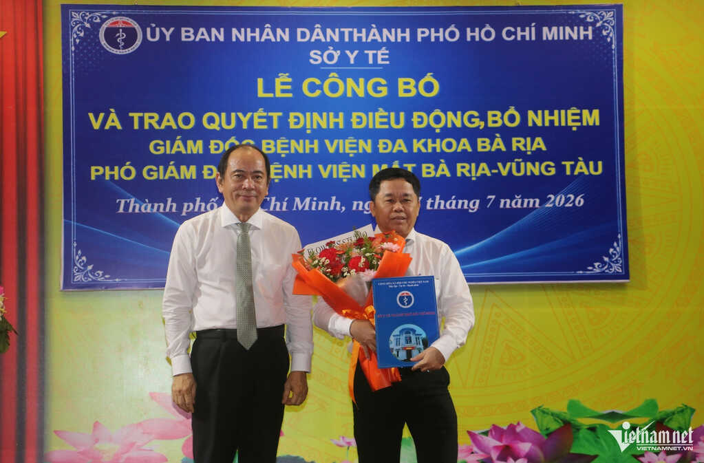 Phó Giám đốc Sở Y tế TPHCM được điều động làm Giám đốc Bệnh viện Đa khoa Bà Rịa