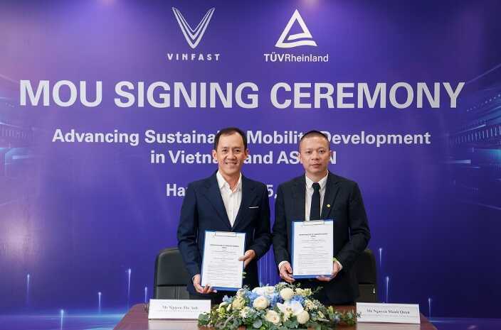 VinFast hợp tác TUV Rheinland phát triển ngành kiểm thử ôtô