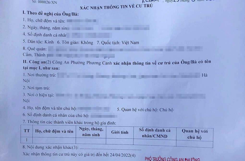 Không được yêu cầu giấy xác nhận cư trú nếu đã khai thác được thông tin trên VNeID