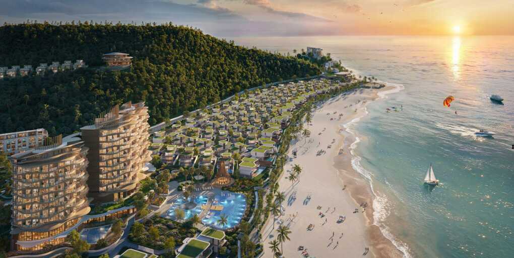 Vị trí bên bờ vịnh của Mey Retreat Bãi Lữ