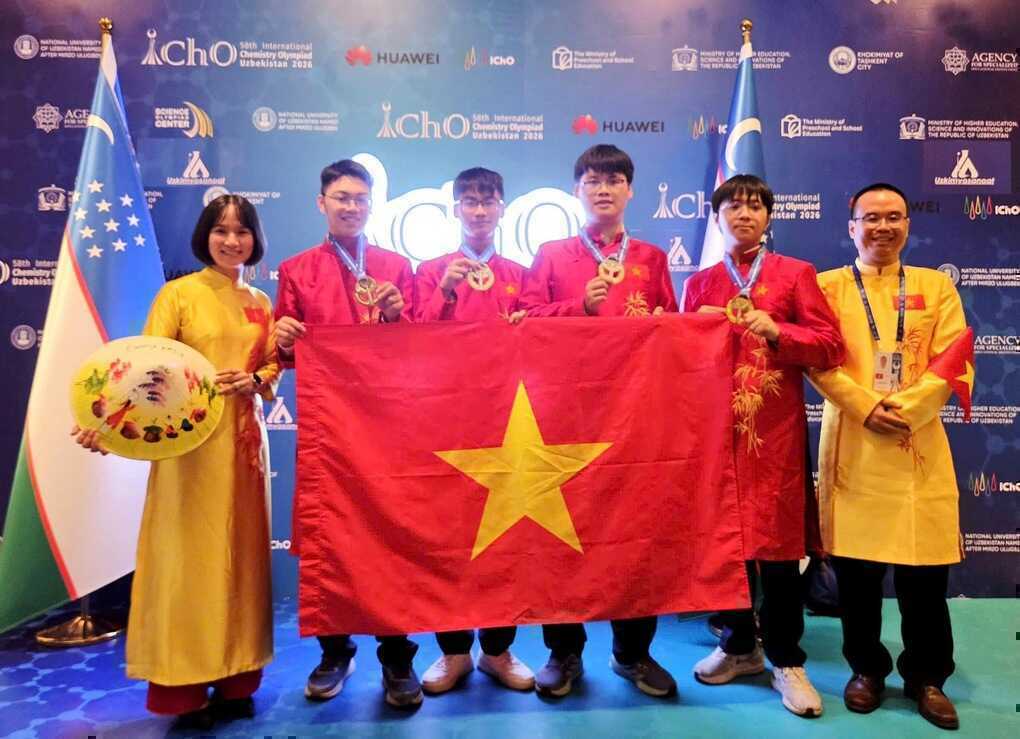 Việt Nam đứng đầu Olympic Hóa học quốc tế