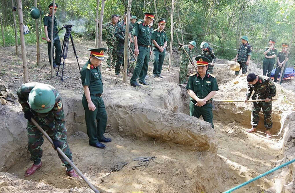 Tìm thấy ba hài cốt liệt sĩ tại Câu Nhi