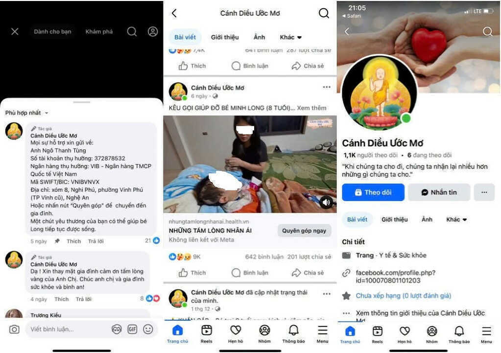 Sự thật phía sau fanpage `Cánh Diều Ước Mơ` do Trương Kim Bốn vận hành