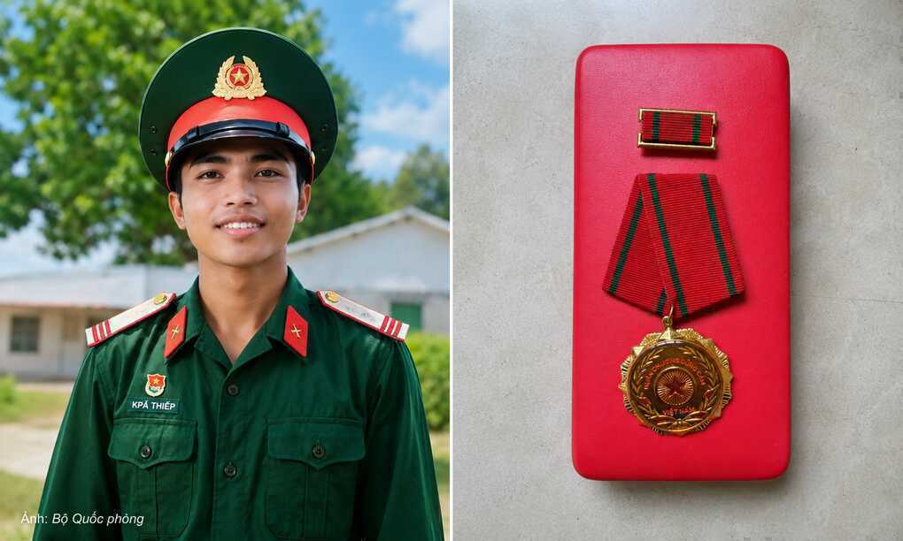 Truy tặng huân chương Dũng cảm cho quân nhân cứu người bị điện giật