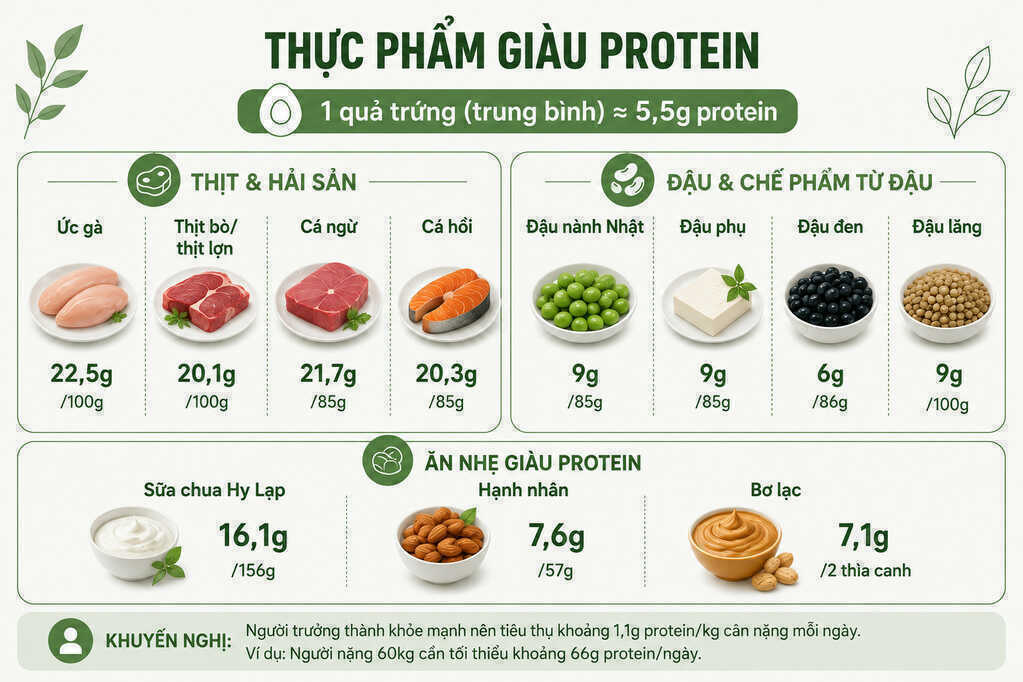 Loại thực phẩm quen thuộc giàu đạm gấp 4 lần trứng