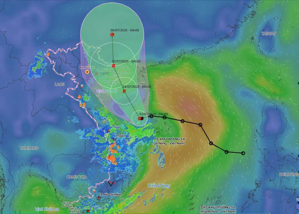 Áp thấp nhiệt đới mạnh lên thành bão Maysak